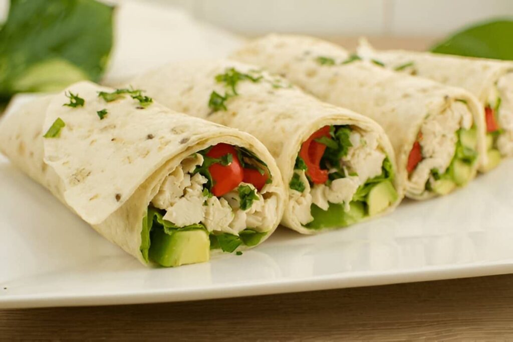 7 Easy Healthy Recipes for the Family | Quick Meals Recipe 11 Avocado Chicken Salad Wraps