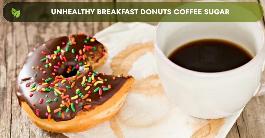 unhealthy breakfast foods causing blood sugar spike and energy crash