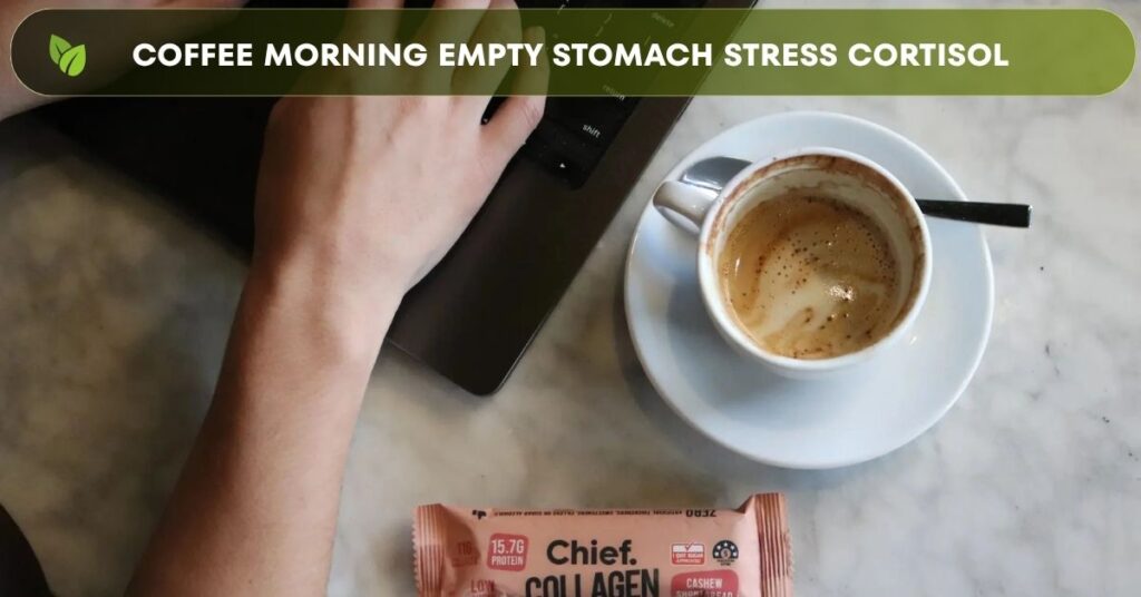 drinking coffee early increases cortisol and may spike blood sugar levels