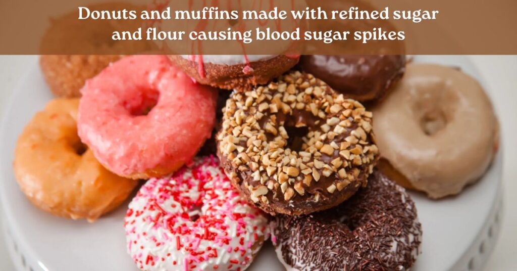donuts and muffins refined sugar breakfast foods