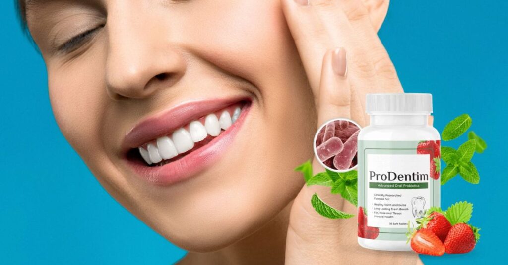 Prodentim official supplement bottle – soft dissolvable oral probiotic tablet