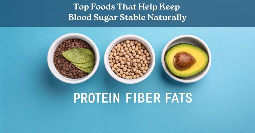 Close-up of fresh spinach, sliced avocado, and hard-boiled eggs, highlighting protein, healthy fats, and fiber-rich leafy greens that slow glucose absorption.