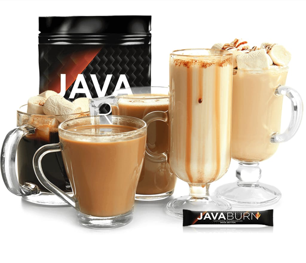Various coffees enhanced with Java Burn
