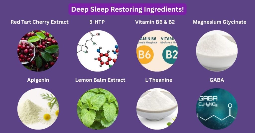 YU Sleep ingredients – 10 scientifically researched sleep nutrients
